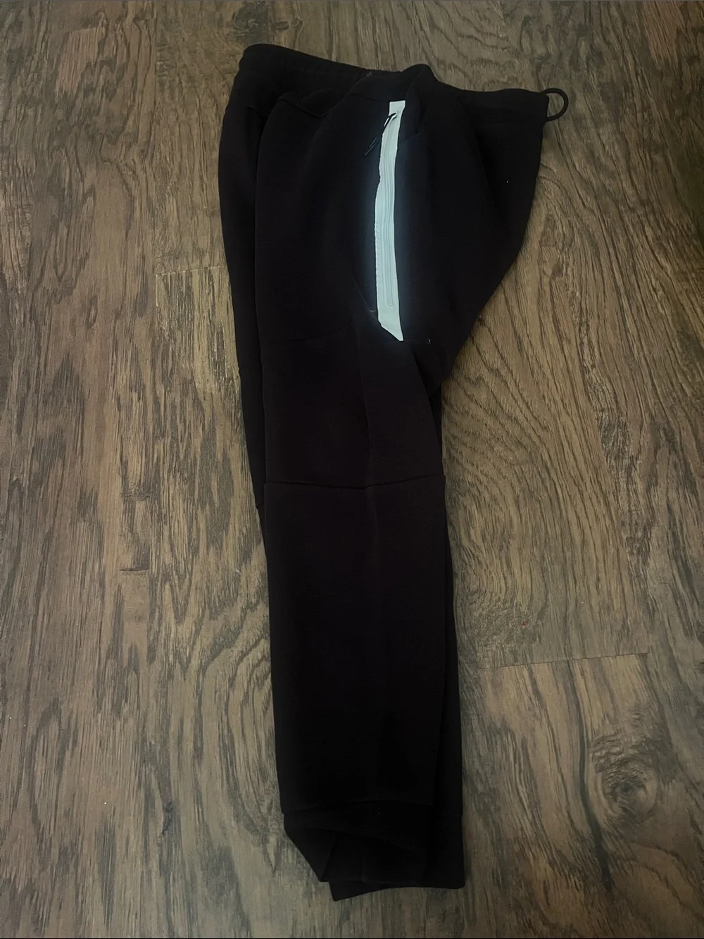 Nike Black Kids Jogger Sweatpants with White Swoosh
